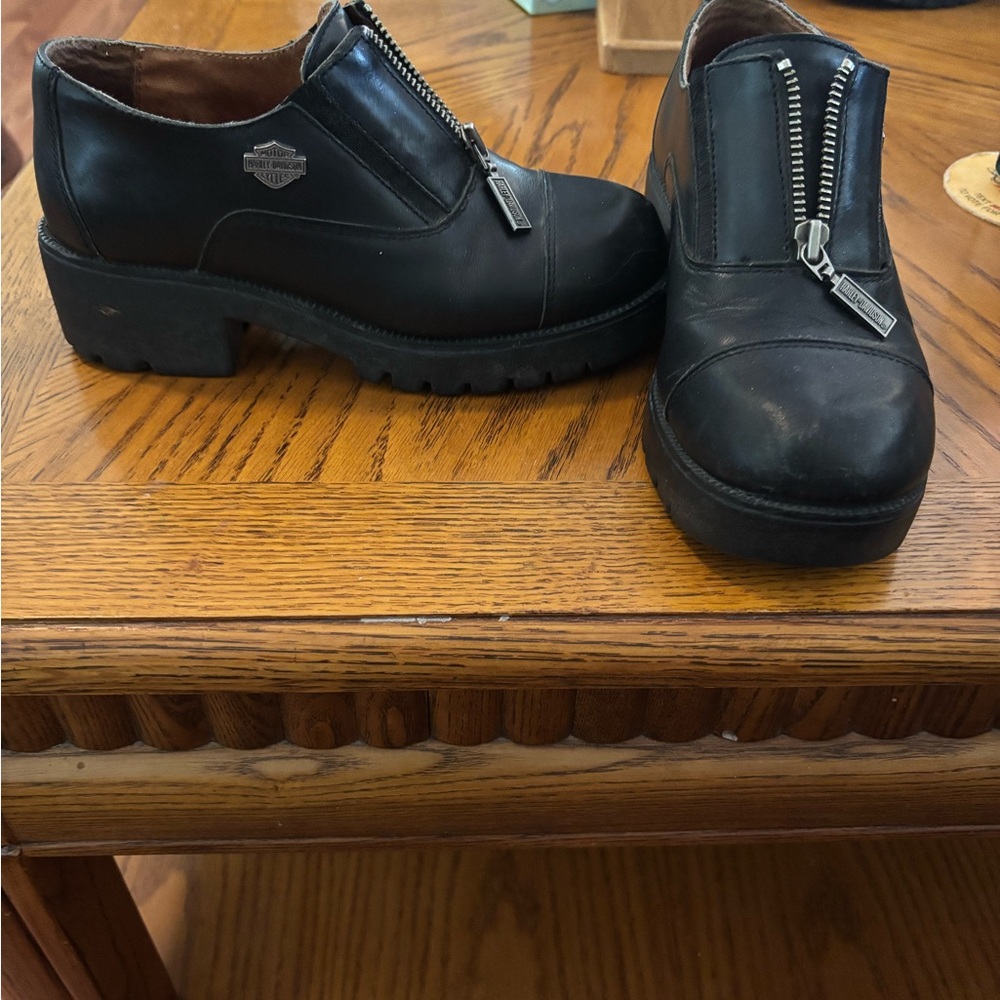 Harley-Davidson Black Zippered women’s ankle boots
